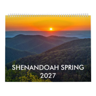Calendrier mural de 12 mois Shenandoah printemps 2