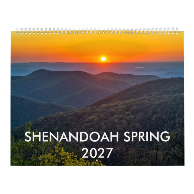 Calendrier mural de 12 mois Shenandoah printemps 2 (Protection)
