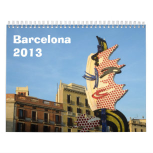 Calendrier mural de Barcelone 2013