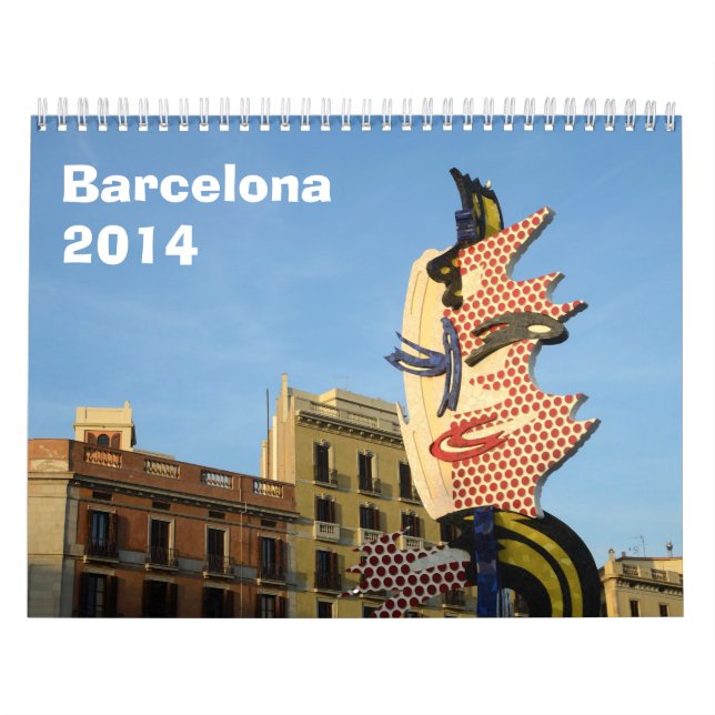 Calendrier mural de Barcelone 2014 (Protection)