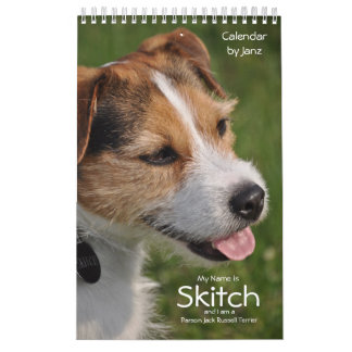 Calendrier mural de chien de Russell Terrier de