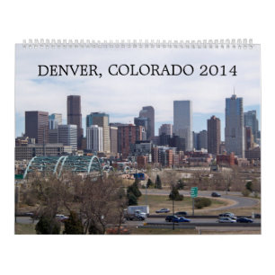 Calendrier mural de Denver, le Colorado 2014
