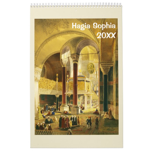 Calendrier mural de Hagia Sophia de 12 mois (Protection)