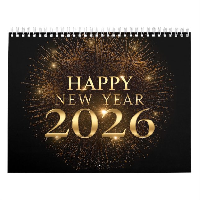 calendrier mural de nouvel an moderne 2026 (Protection)