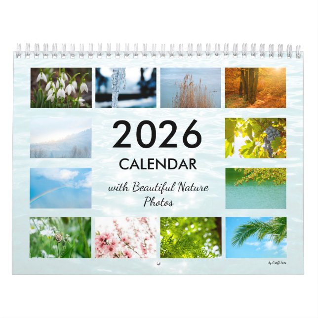 Calendrier mural de photographie de nature 2026 (Protection)