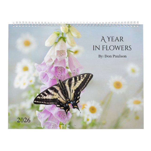 Calendrier mural de photographie florale 2026 (Protection)