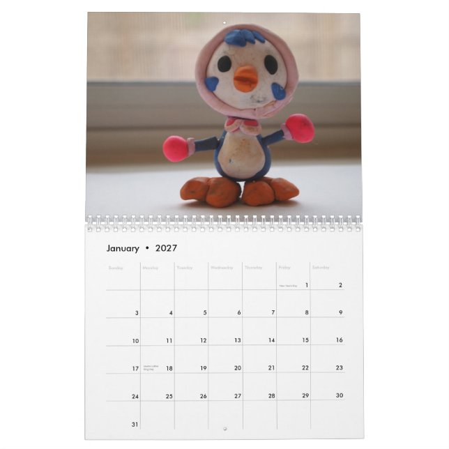 Calendrier mural d'Ellie Castellanos 2013 (Jan 2027)