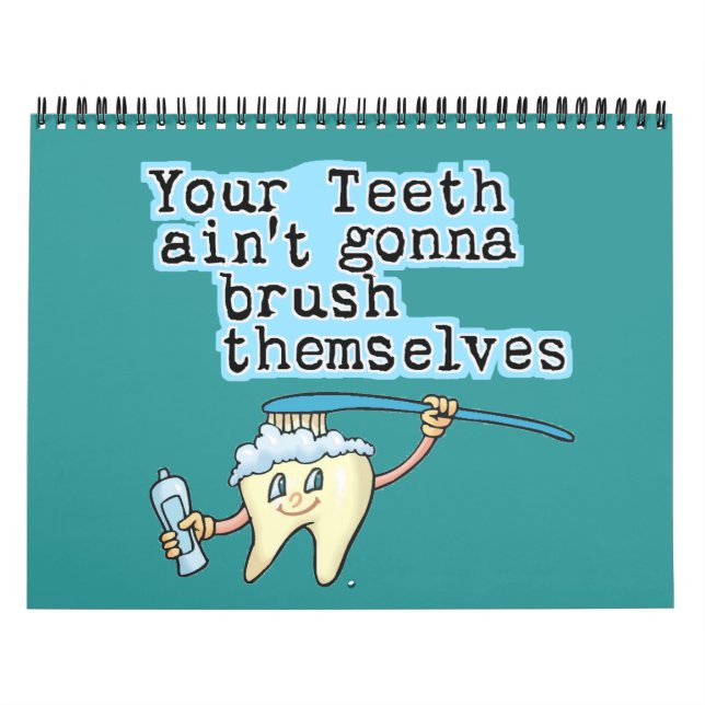 Calendrier Mural Dentistes amusants (Protection)