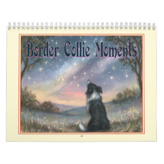 Calendrier mural des chiens de berger border colli