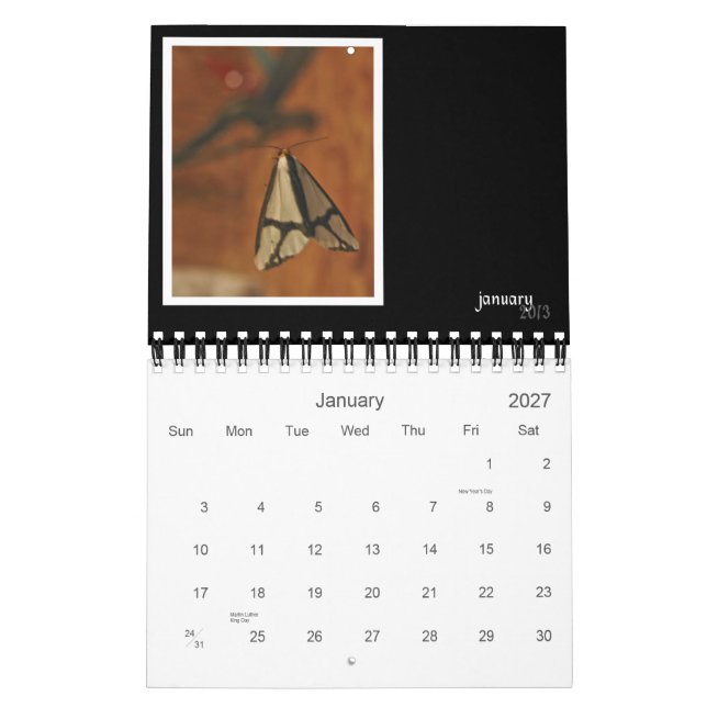 Calendrier mural des critères et des bogues 2013 (Jan 2027)