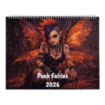 Calendrier mural des fées punk