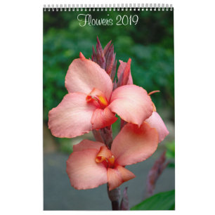 Calendrier mural des fleurs 2019 par Lisa Blake