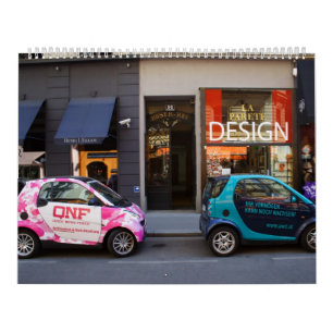 Calendrier mural des voitures intelligentes 2025