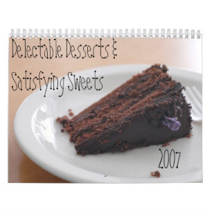 Calendrier Mural Desserts exquis