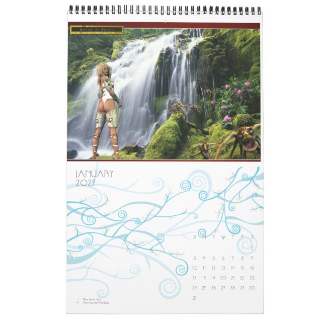 Calendrier Mural Diana élégante : Diva de Digitals (Jan 2027)