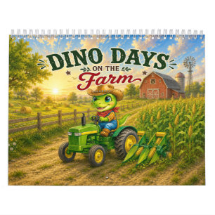 Calendrier mural Dino Days à la ferme
