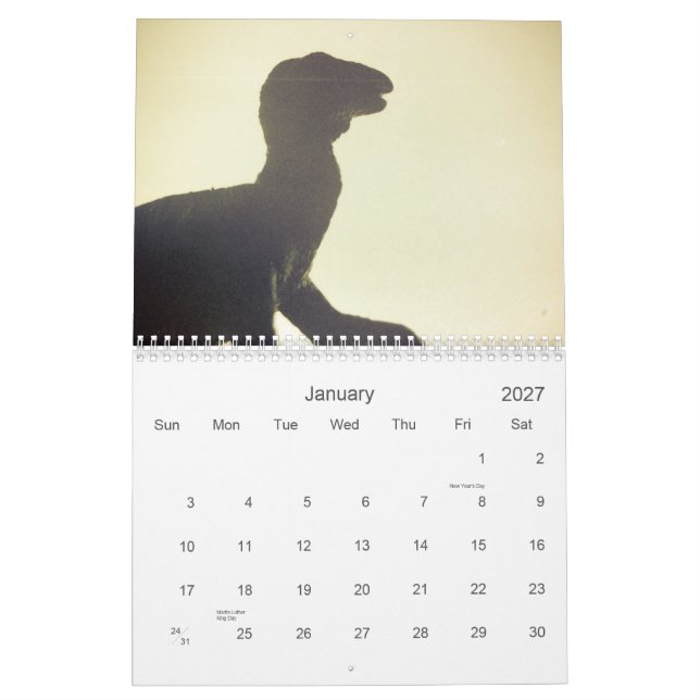 Calendrier Mural Dinosaures conquérant 2011 (Jan 2027)