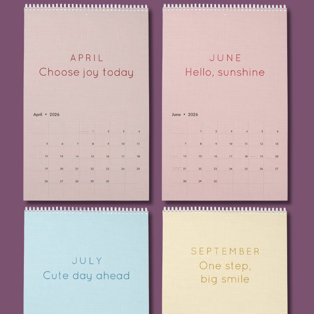 Calendrier mural d'inspiration vif et coloré (Créateur téléchargé)
