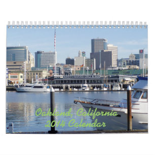 Calendrier mural d'Oakland la Californie 2014