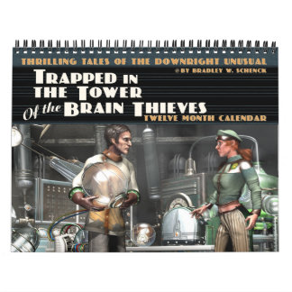 Calendrier Mural Emprisonné dans la tour du cerveau vole le