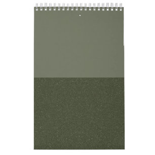 Calendrier mural en duo de mousse vert