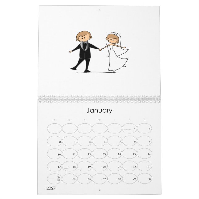 Calendrier Mural épouser (Jan 2027)