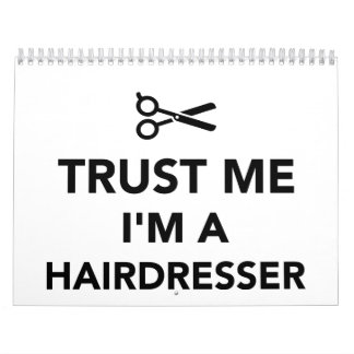 Calendrier Mural Faites-moi confiance je suis un coiffeur