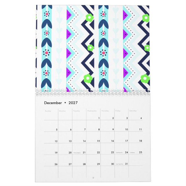 Calendrier Mural Fille aztèque (Dec 2027)