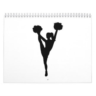 Calendrier Mural Fille de pom-pom girl de danse