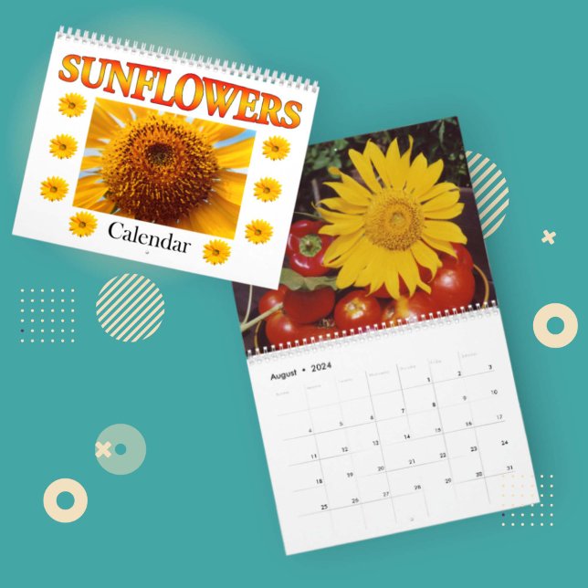 Calendrier Mural Fleur de tournesol (Créateur téléchargé)