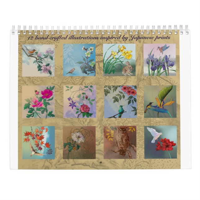 Calendrier mural Fleur sable et Faune 2027 (Dos)