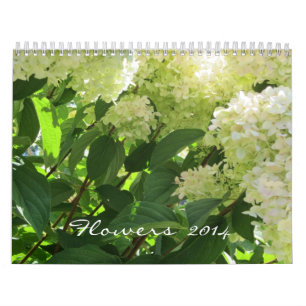 Calendrier Mural Fleurs 2014