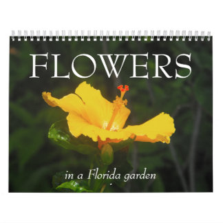 Calendrier Mural FLEURS dans un jardin de la Floride…