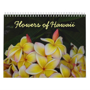 Calendrier Mural Fleurs d'Hawaï