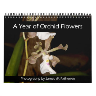 Calendrier mural Fleurs d'Orchidées par J. Fatherr