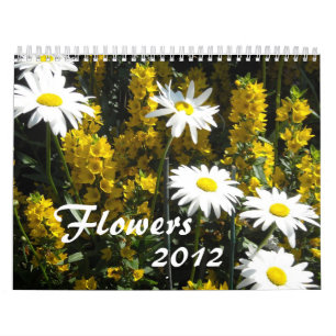 Calendrier Mural Fleurs Extraordinaires 2012