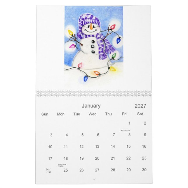 Calendrier Mural fou-tortue-bande-comique (Jan 2027)