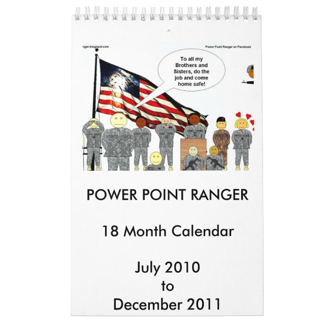 CALENDRIER MURAL GARDE FORESTIÈRE DE POWER POINT (Protection)