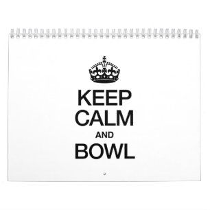 CALENDRIER MURAL GARDER CALME ET BOWL