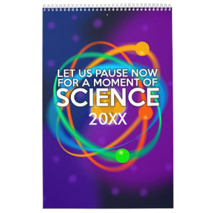 Calendrier Mural Géek de la science