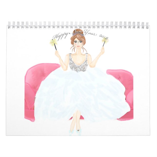 Calendrier Mural Girl's Fashion Calendar (Protection)