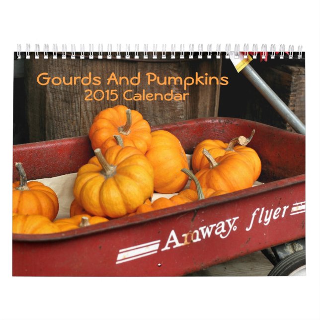 Calendrier Mural Gourds Et Photographie Citrouille (Protection)