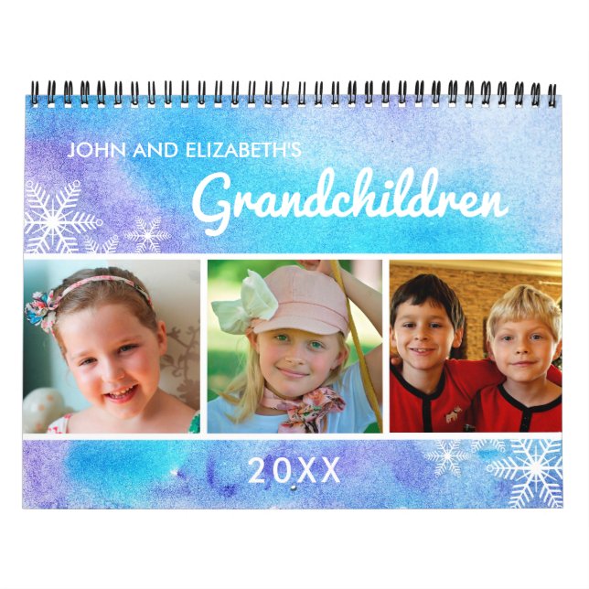 Calendrier Mural Grandchildren 2025 Photo Grand-parent (Protection)