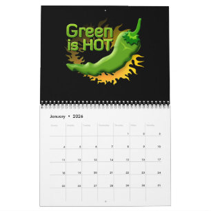 Calendrier Mural Green is HOT
