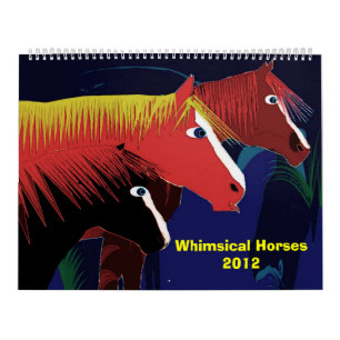 Calendrier Mural Horses2012 lunatique