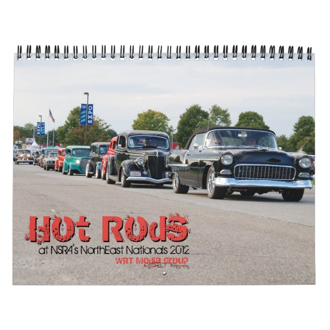 Calendrier Mural Hot Rods au NorthEast National 2012 de NSRA par WR (Protection)