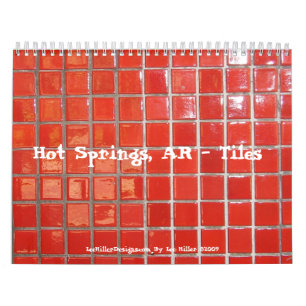 Calendrier Mural Hot Springs, AR Historic District Tiles Calender