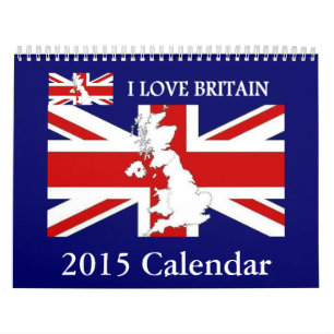 Calendrier Mural I LOVE BRITAIN 2015 Wall Calendar