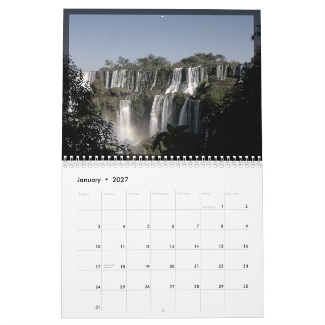 Calendrier Mural Iguazu_Calender (Jan 2027)