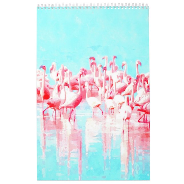 Calendrier Mural Illustration tropicale (Protection)